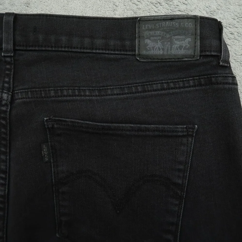 Levi's Jeans Women's Size 16M Gray High-Rise Classic Straight Denim 29